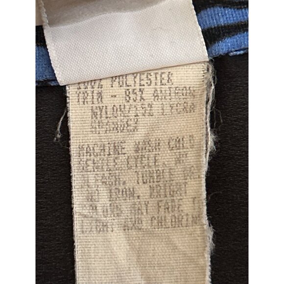 Jantzen Black, Sheer Beach Coverup With Multicolored bordered Neckline Sleeves - Picture 6 of 8